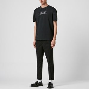 ALLSAINTS Bury Cropped Slim Pants (Black)